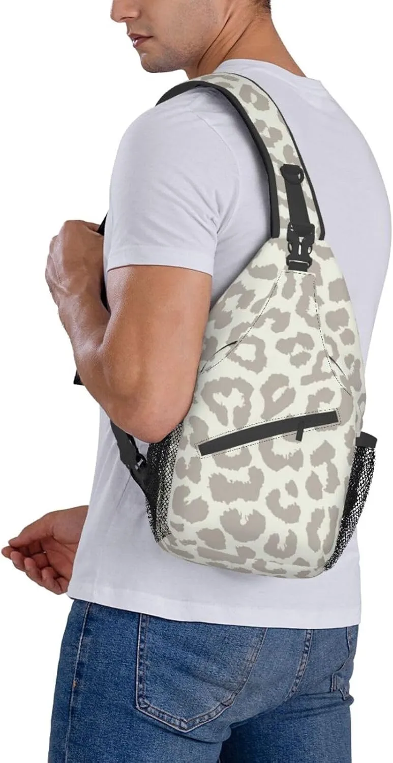 Cartoon Whales Background Crossbody Sling Backpack Sling Bag Travel Hiking Chest Bag Daypack For Women Men