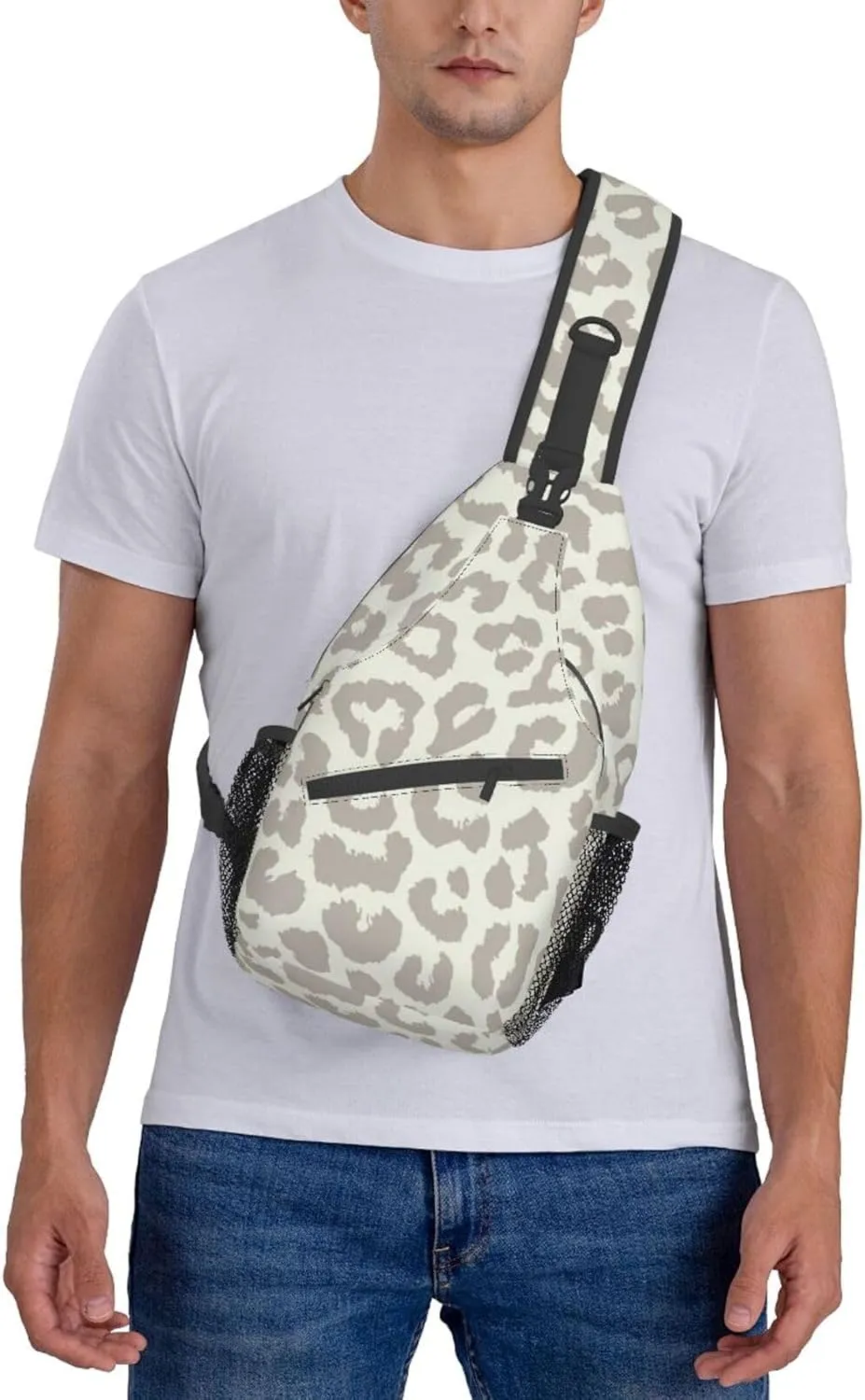 Cartoon Whales Background Crossbody Sling Backpack Sling Bag Travel Hiking Chest Bag Daypack For Women Men