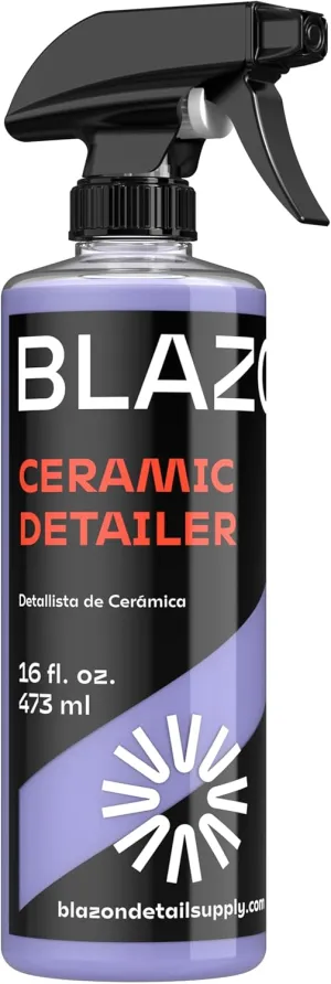 Ceramic Detailer Spray Coating – Extreme Water Beading, Incredible Shine & Surface Protection - Professional Grade Ceramic Detailer for Cars, Trucks, Motorcycles, RVs, Boats & More - 16 fl oz