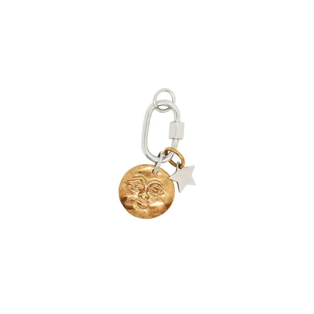 Charmed Carabiner Pendant Set - Moon & Star | Available to ship March 14, 2025