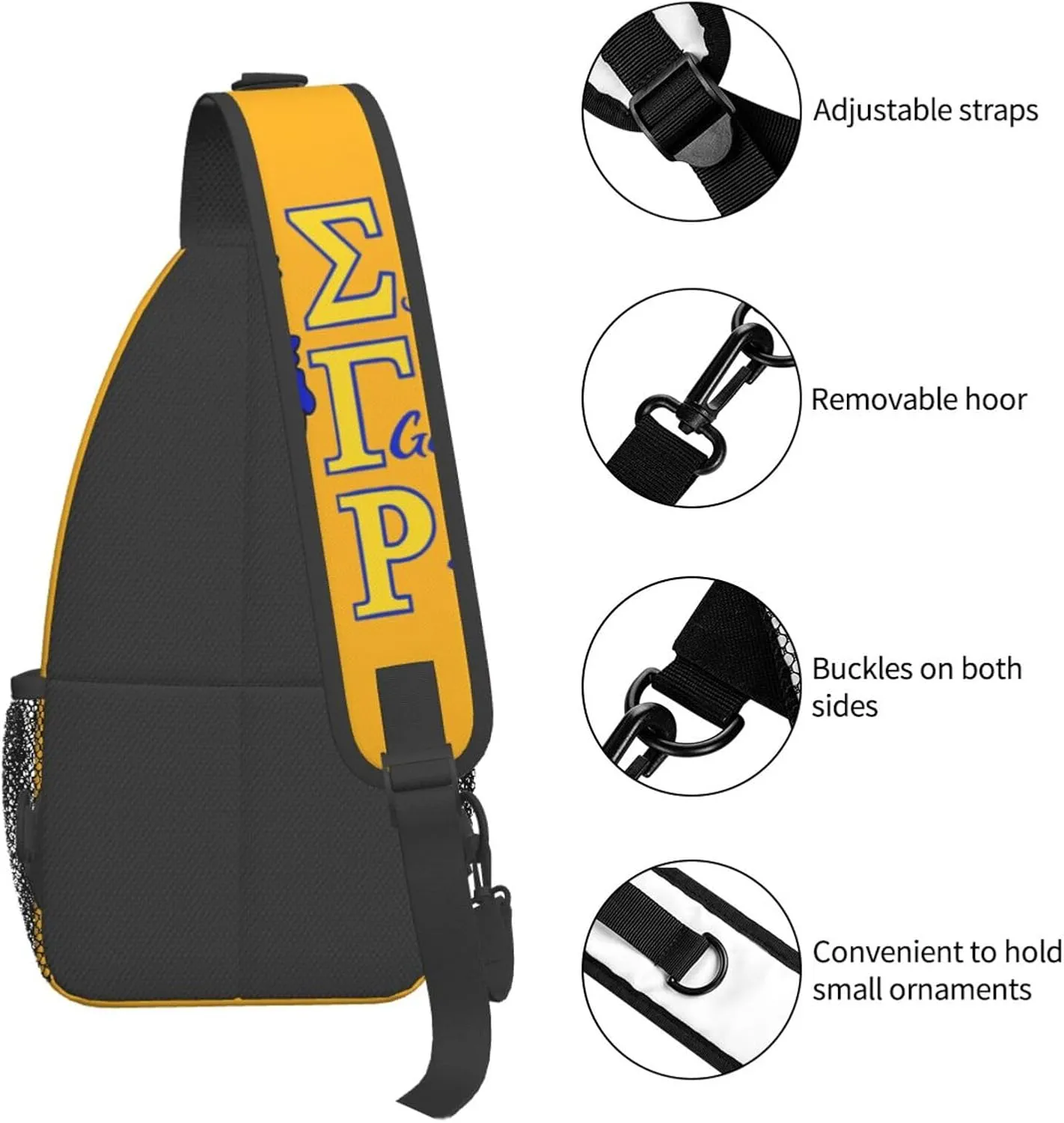 Chest Bag Fashion Multi Purpose Cross Body Bag Casual Hiking Daypack for Women Men
