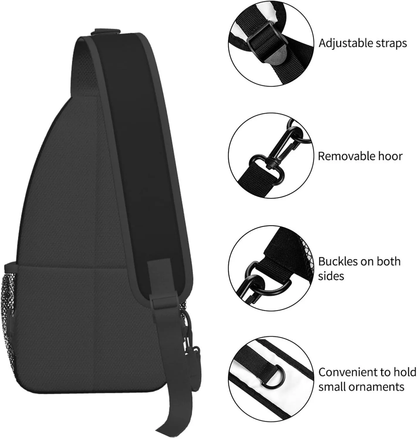 Chest Bag Fashion Multi Purpose Cross Body Bag Casual Hiking Daypack for Women Men