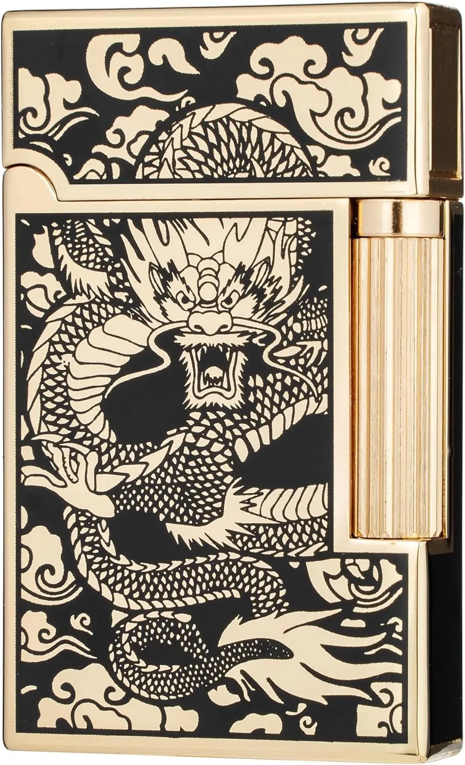Chinese Dragon Flint Wheel Butane Refillable Soft Flame Lighter