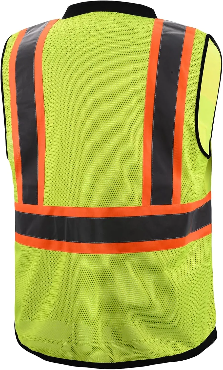Class 2 High Visibility Reflective Safety Vests Women & Men With 5 Pockets And Zipper Front,Meets Ansi/Isea Standards