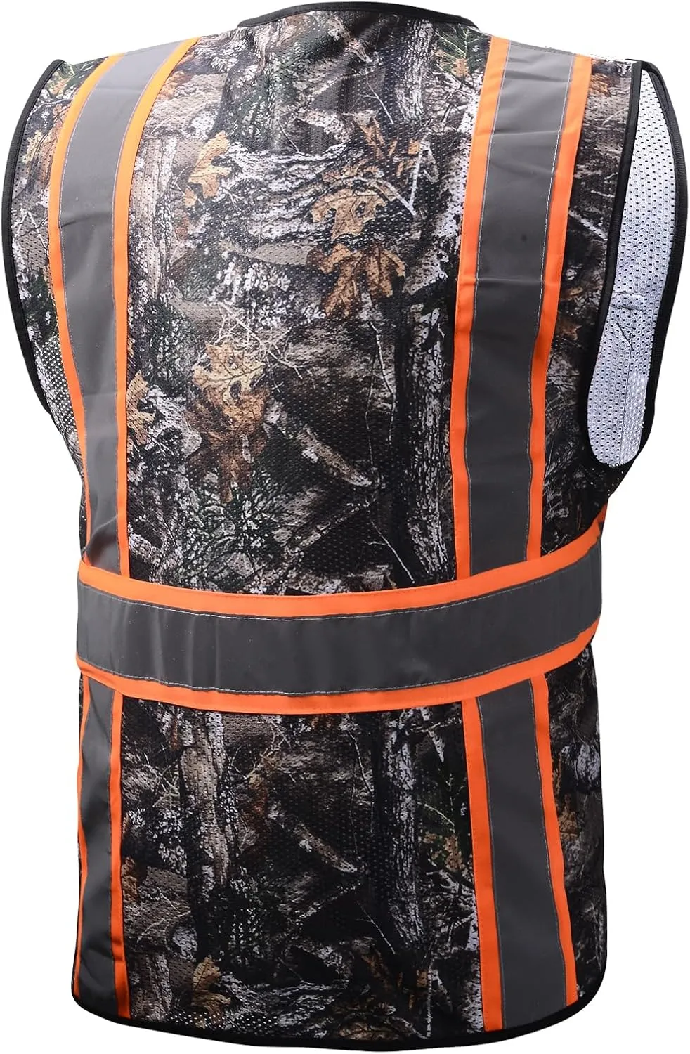 Class 2 High Visibility Reflective Safety Vests Women & Men With 5 Pockets And Zipper Front,Meets Ansi/Isea Standards