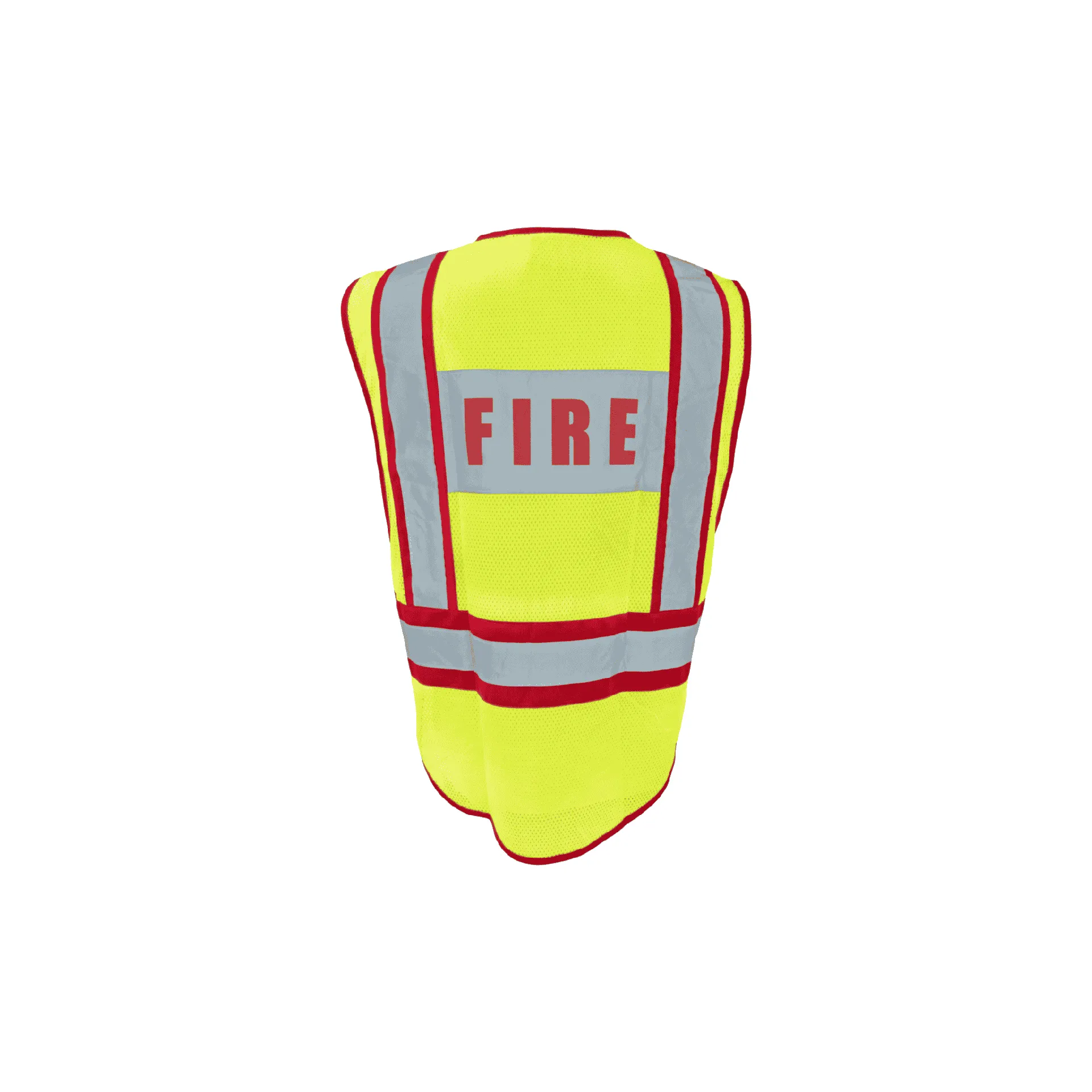 Class 2 Public Safety, Red FIRE Printed Safety Vest