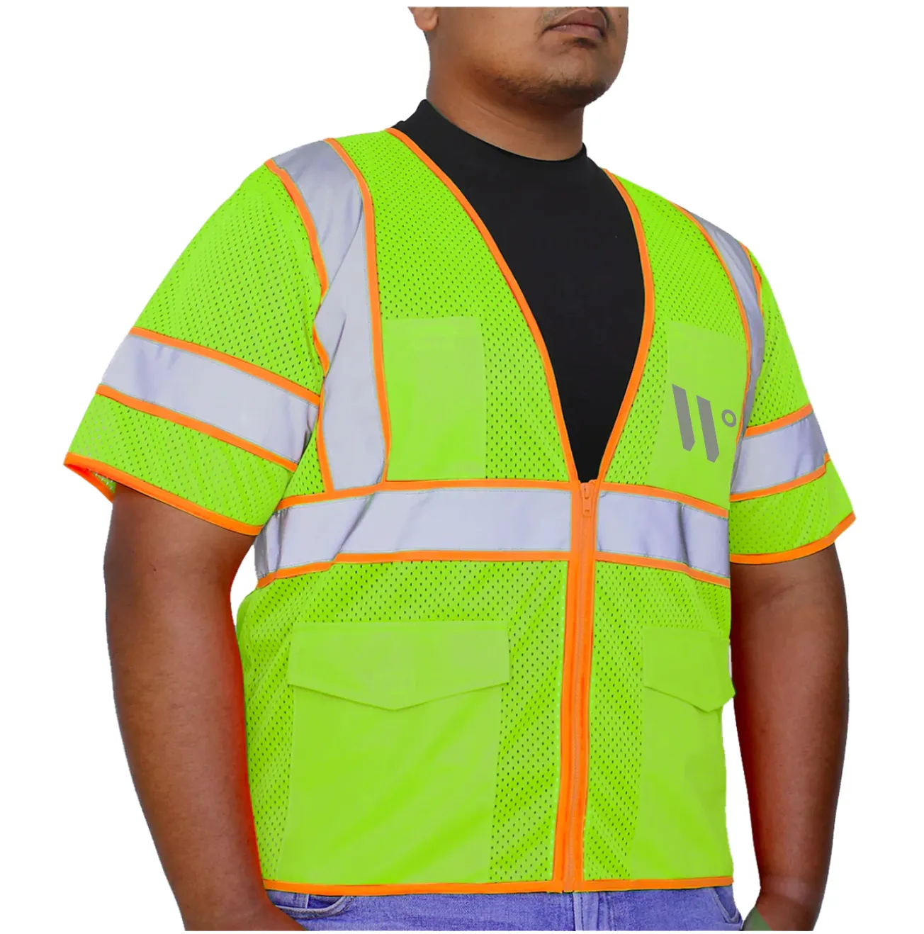 Class 3 Mesh Reflective Vest (Multi-Pockets)