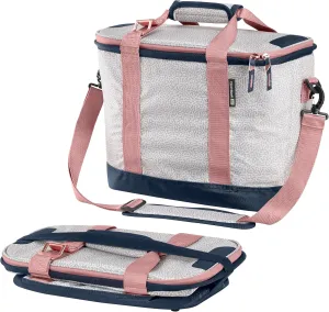 CleverMade Collapsible Insulated Cooler Bag – 30 Can Leakproof Soft Cooler for Beach, Travel, Car – Shoulder Strap, Bottle Opener – Rose Gold