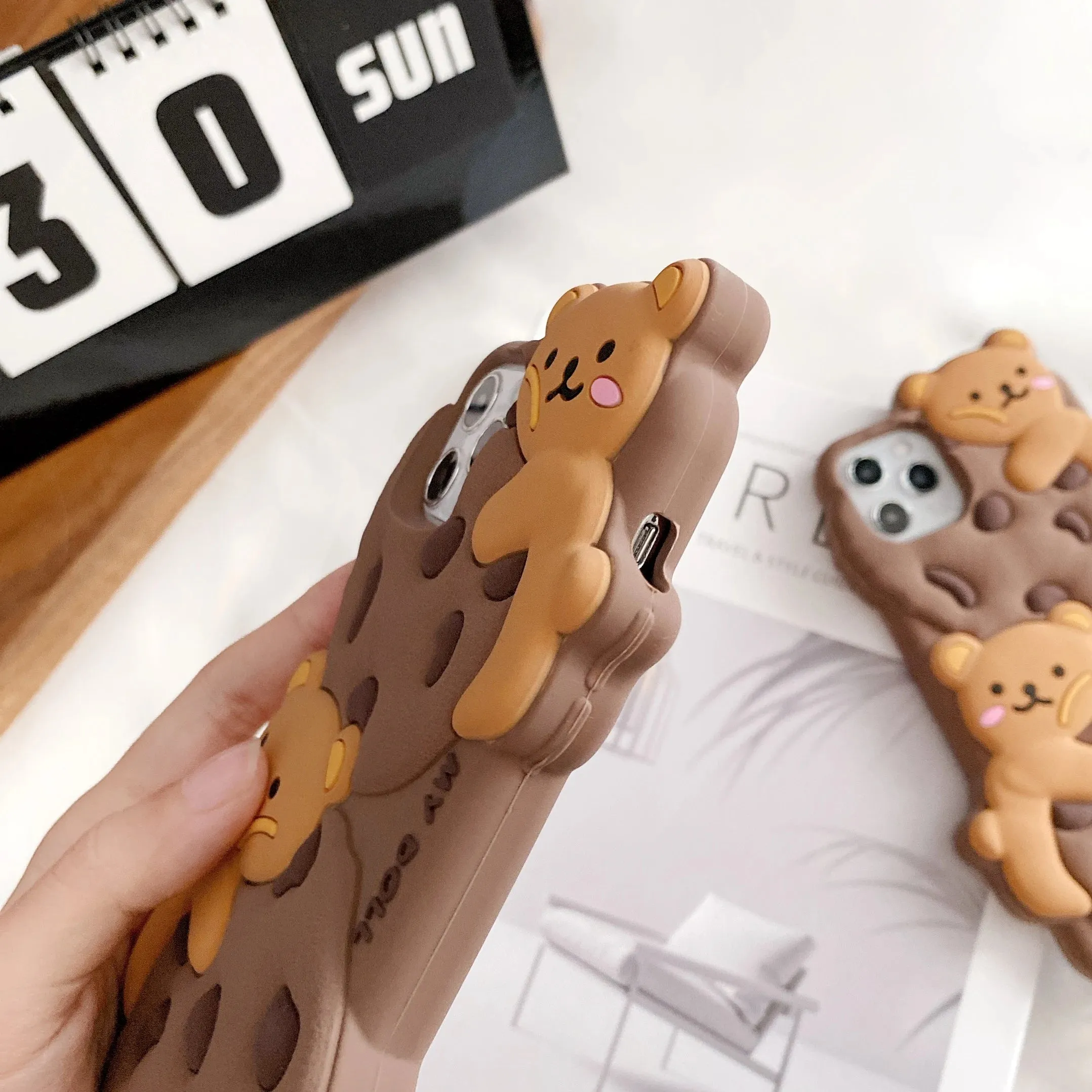 Cookie Bear iPhone Case With Cookie Charm