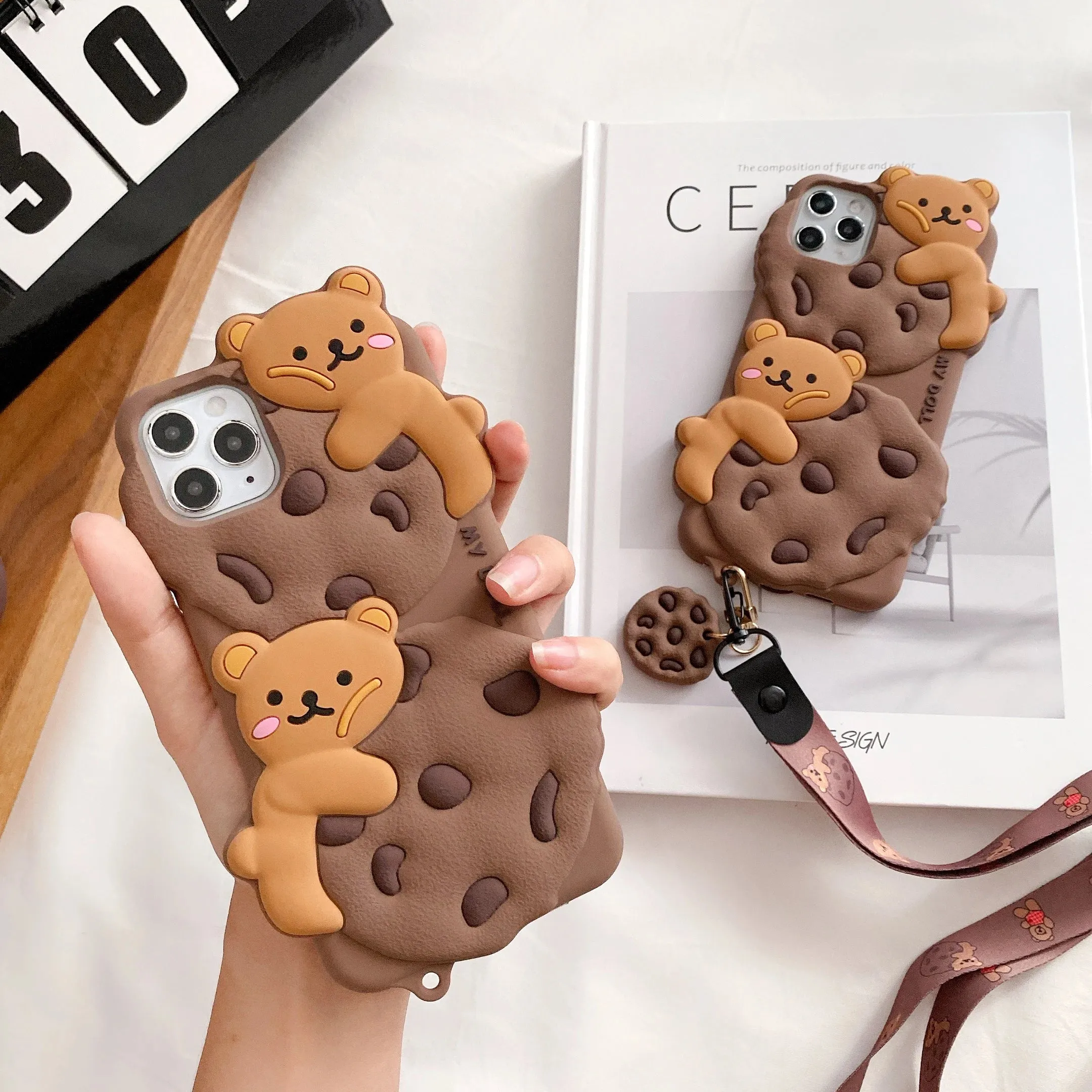 Cookie Bear iPhone Case With Cookie Charm