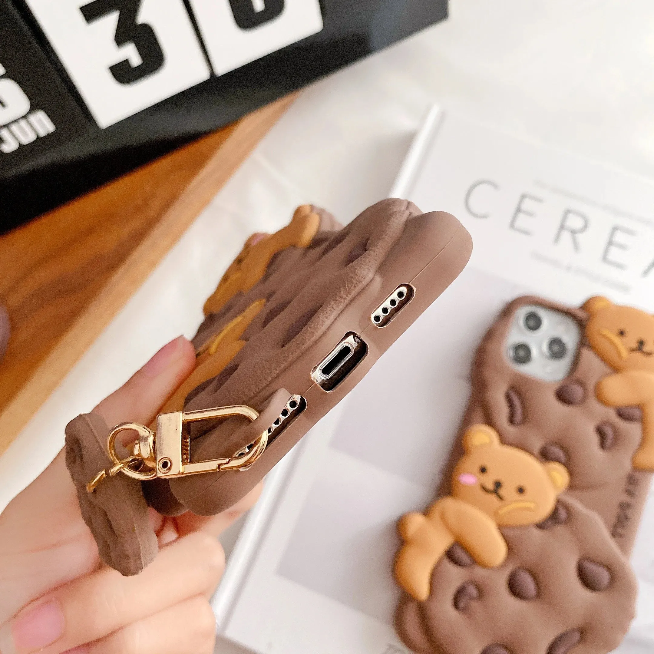 Cookie Bear iPhone Case With Cookie Charm