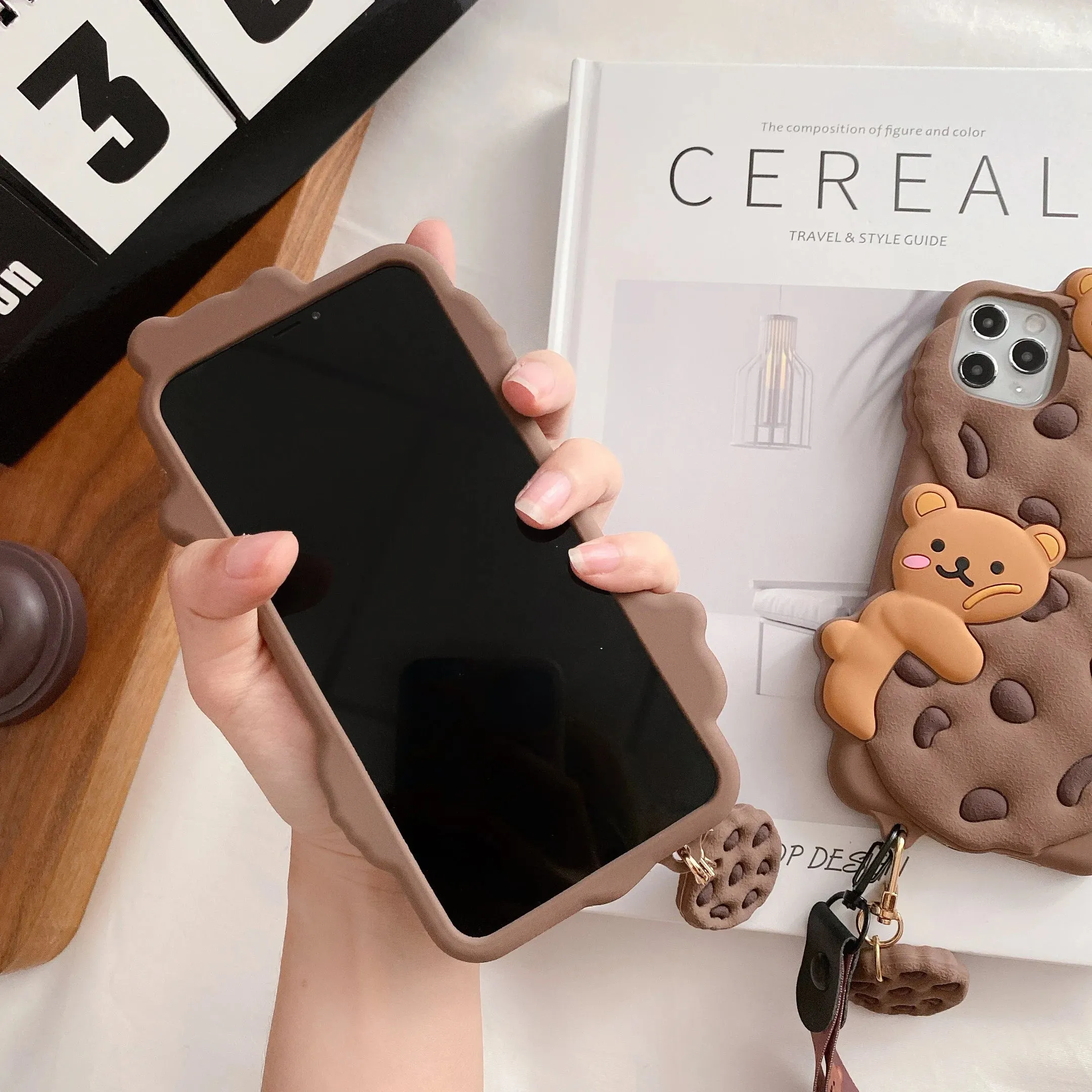 Cookie Bear iPhone Case With Cookie Charm