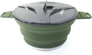 Cookware Pan, Folding Camping Cookware, Portable Silica Gel Camping Cooking Set, Collapsible Cookware Set for Picnic Trekking and Hiking