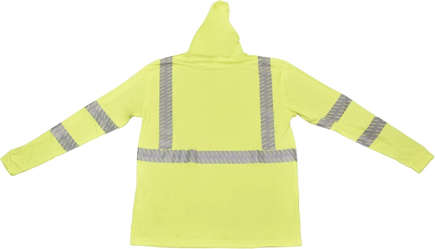 Cordova Unisex-Adult Hi-vis Class Iii Lime Hoodie with Silver Reflective Tape - Long Sleeve, SPF 50 & Moisture Wicking