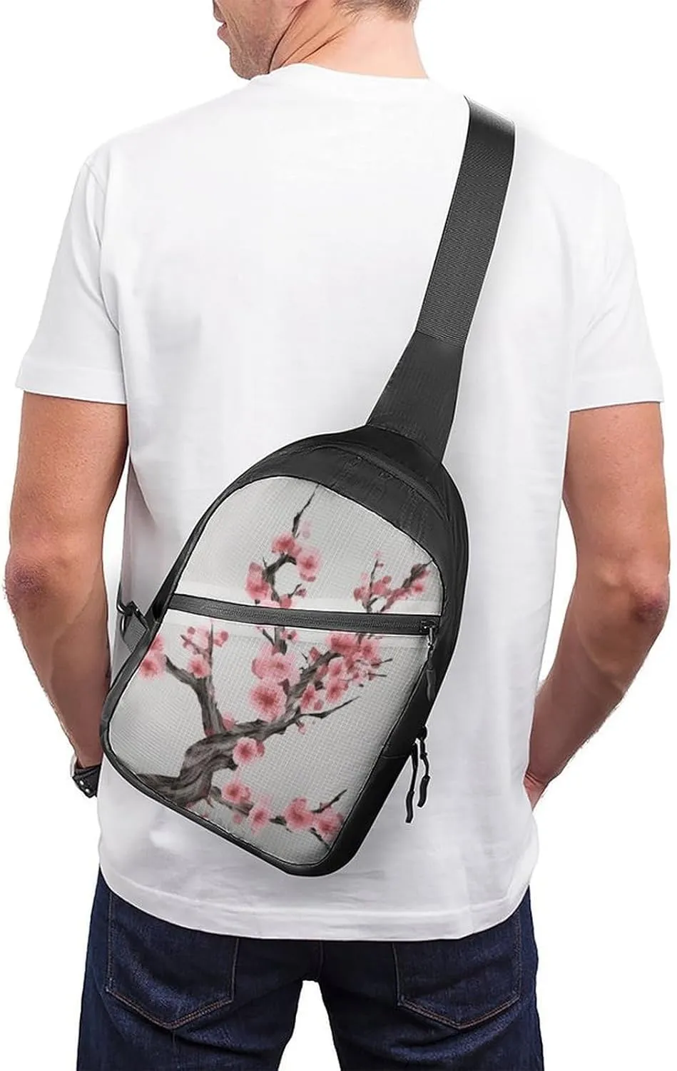 Crossbody Bag for Women Men Chest Bag Christmas Deer Sling Bag Crossbody Shoulder Bag Sling Backpack