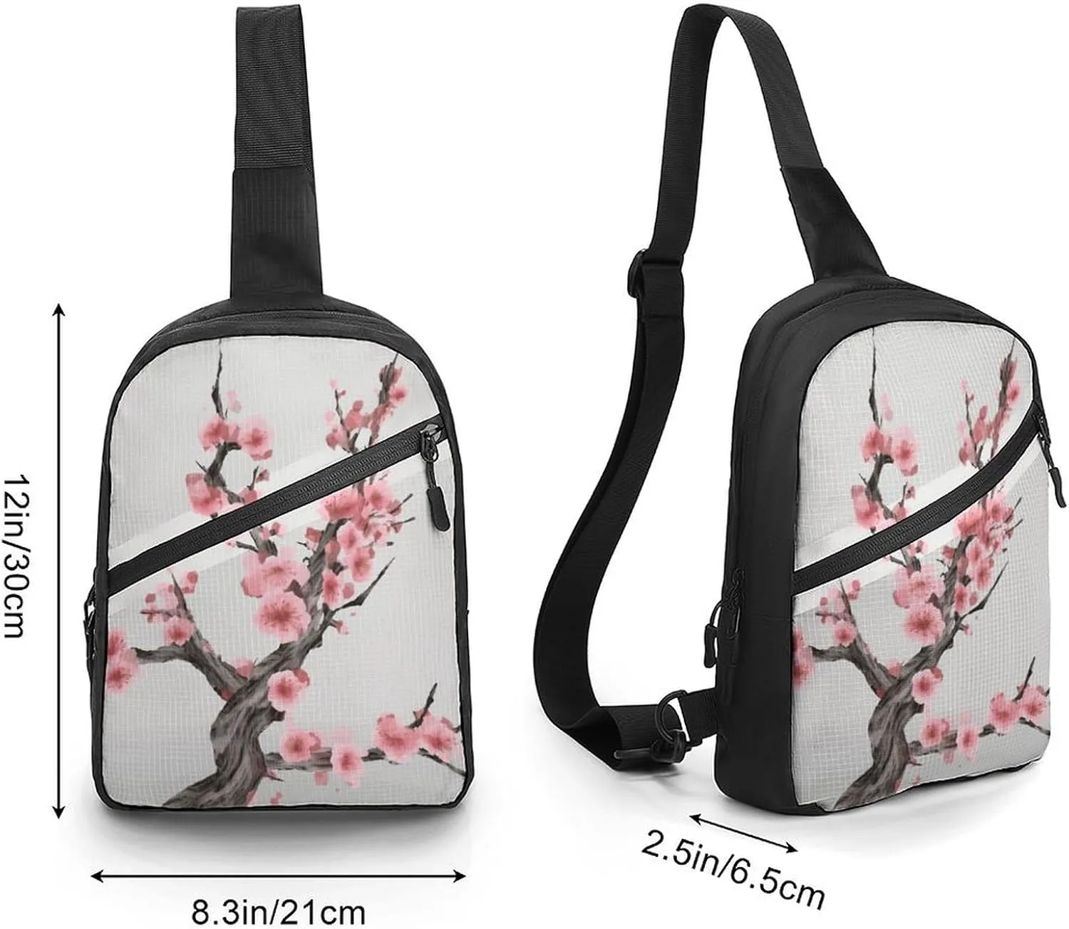 Crossbody Bag for Women Men Chest Bag Christmas Deer Sling Bag Crossbody Shoulder Bag Sling Backpack