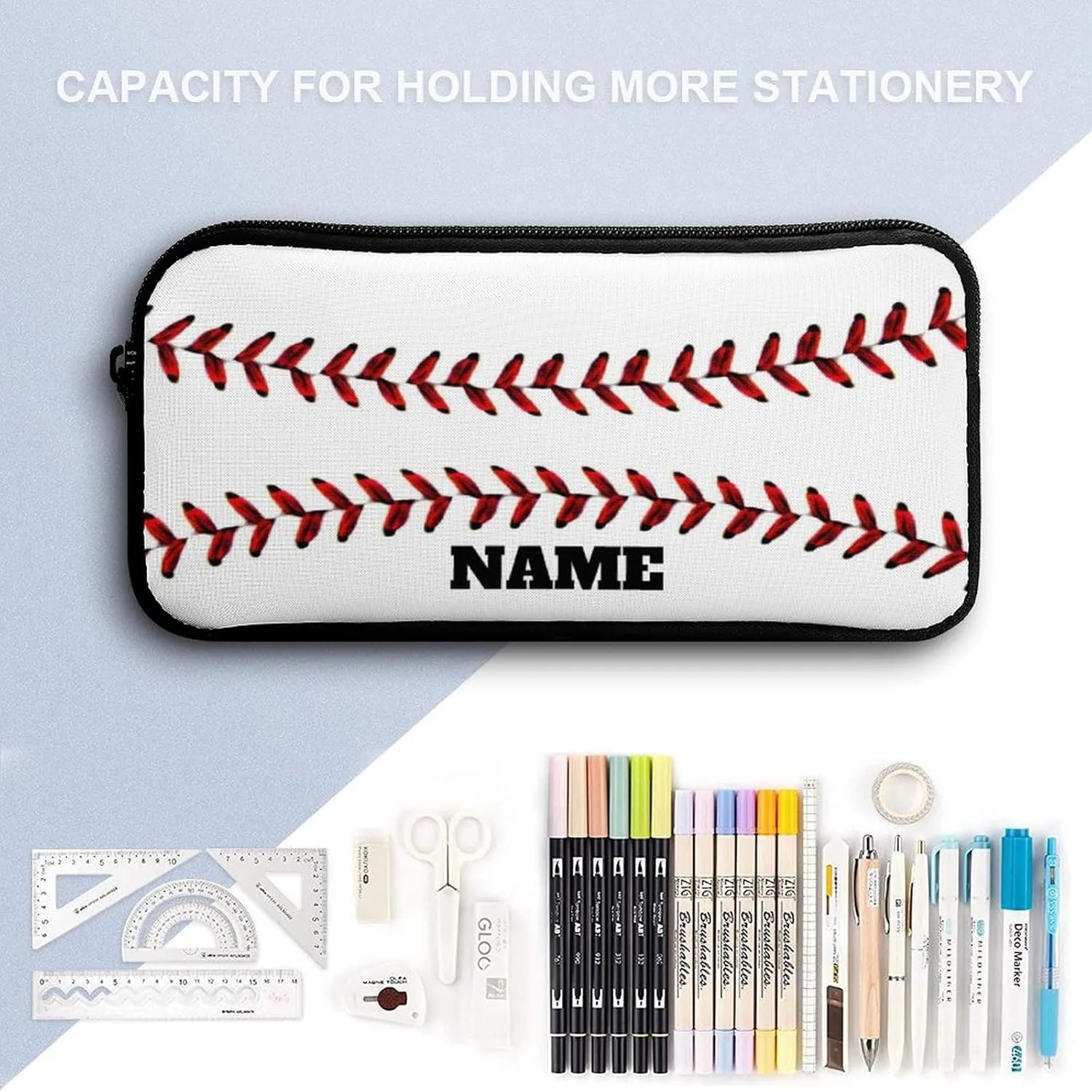 Custom Baseball Backpack with Lunch Box Set for Travel Camping Picnic Work Office, 3 in 1 Backpacks Matching Combo