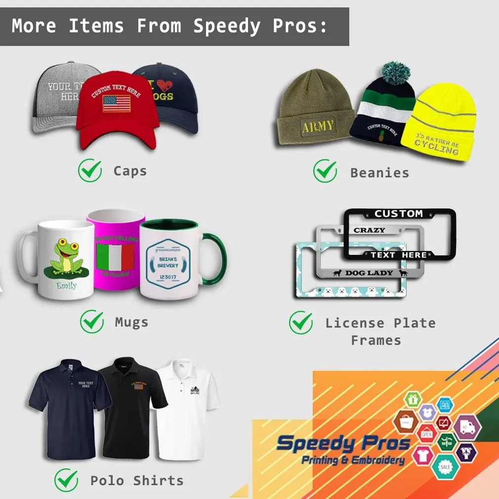 Custom Reflective Beanie Garbage Truck Embroidery Acrylic