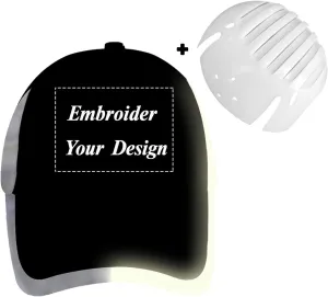 Customizable Safety Bump Cap Baseball Cap Style Hard Hats for Men and Women Lightweight Safety Hat with Reflective Stripes,Embroidery