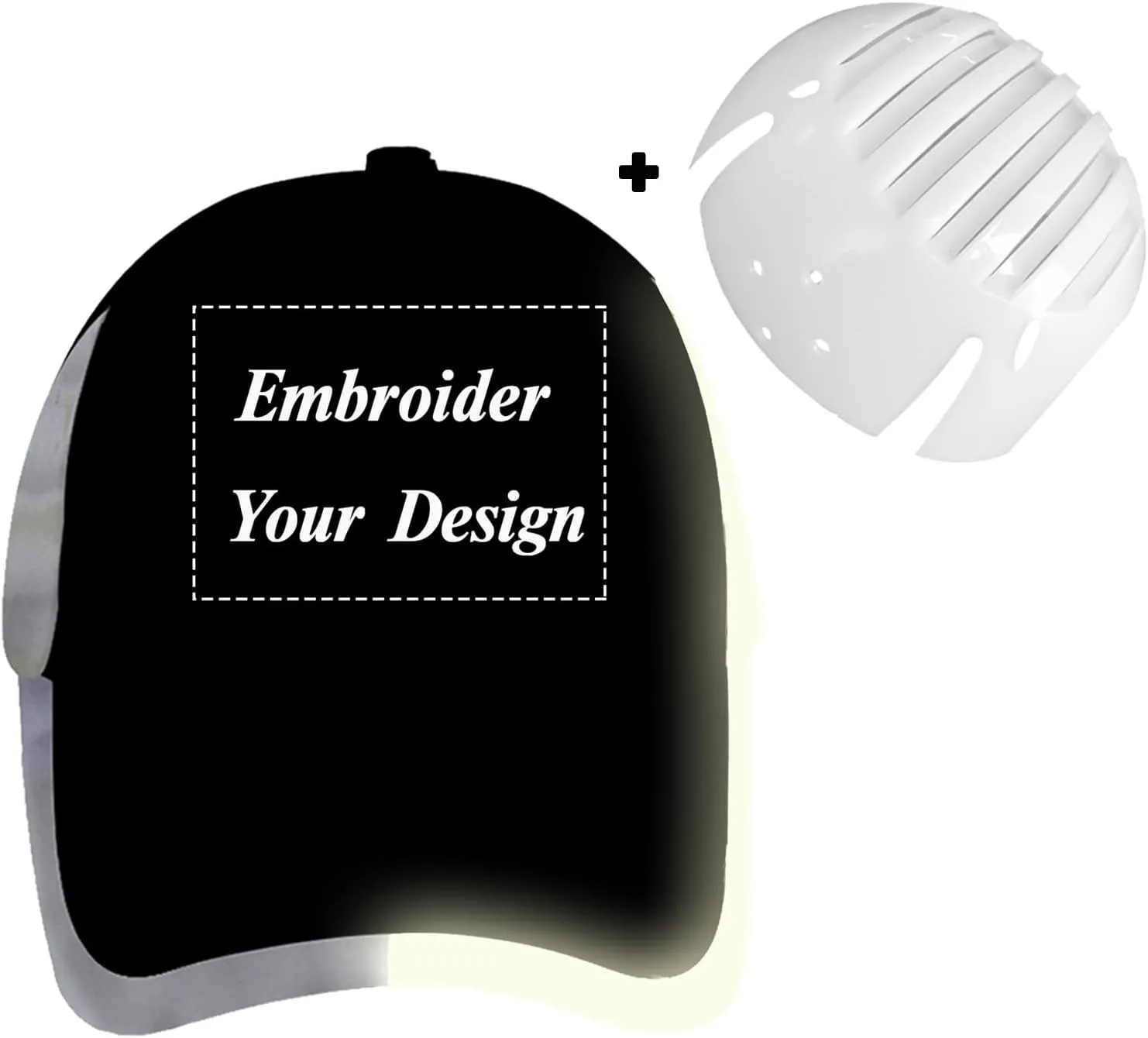 Customizable Safety Bump Cap Baseball Cap Style Hard Hats for Men and Women Lightweight Safety Hat with Reflective Stripes,Embroidery