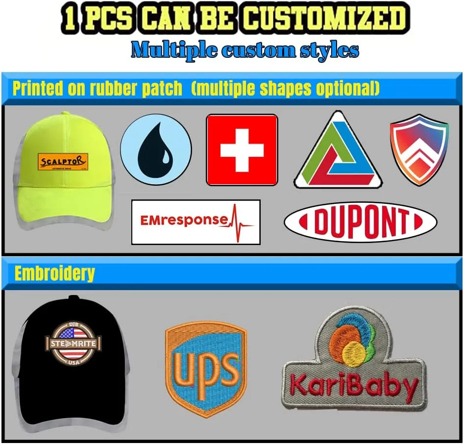 Customizable Safety Bump Cap Baseball Cap Style Hard Hats for Men&Women Lightweight Safety Hat with Reflective Stripes,Shield