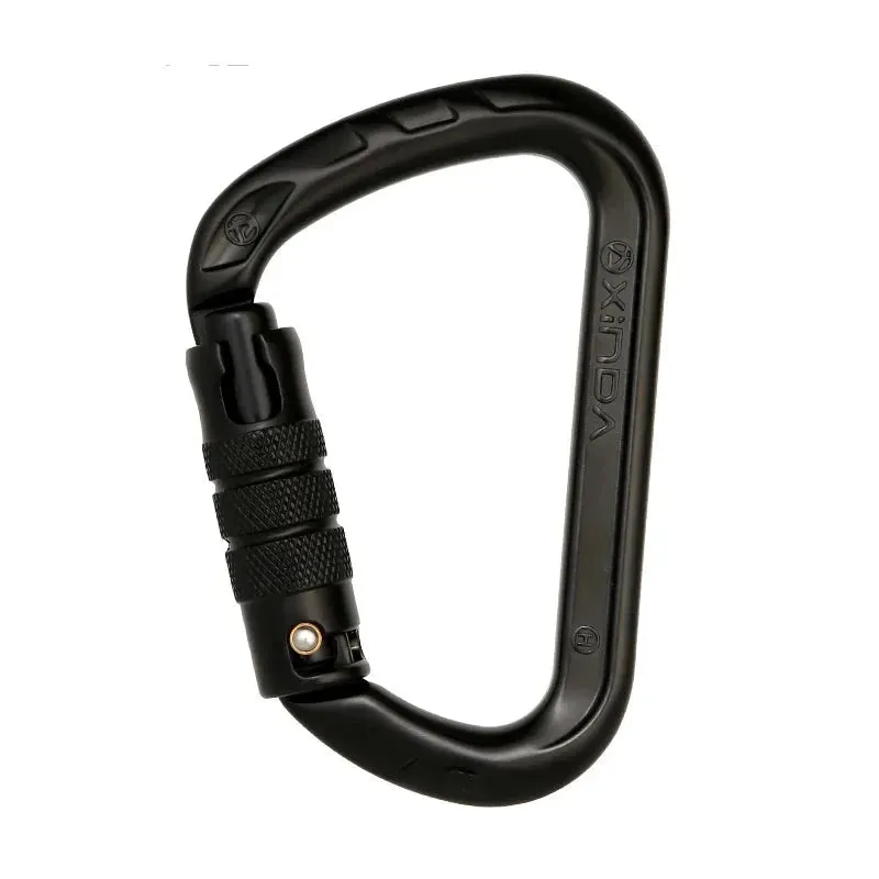 D-Shape Rock Climbing Carabiner - Auto-Locking and Durable