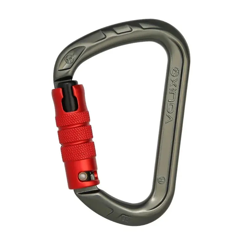 D-Shape Rock Climbing Carabiner - Auto-Locking and Durable