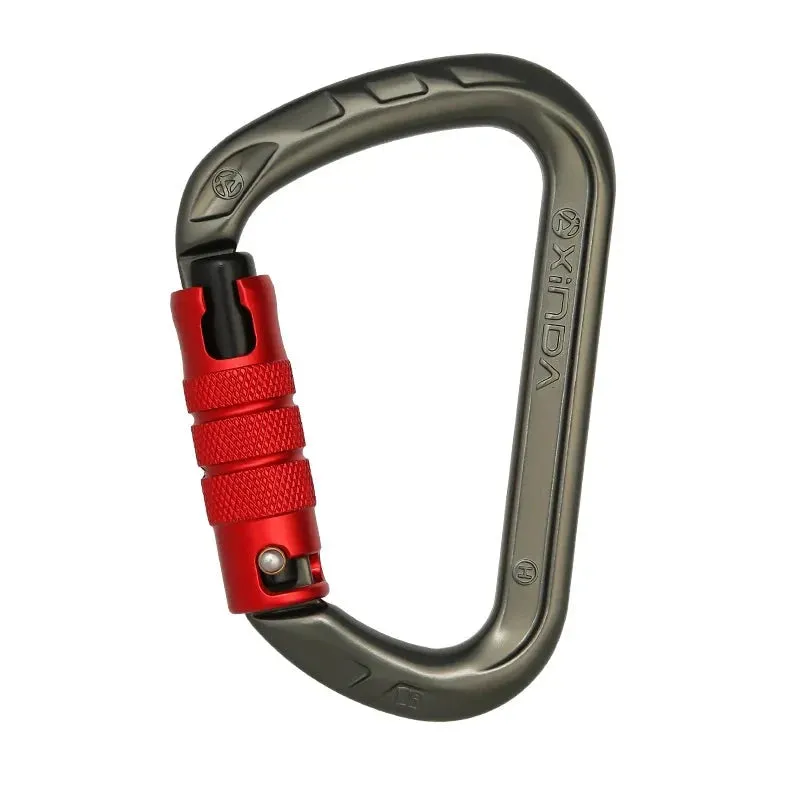 D-Shape Rock Climbing Carabiner - Auto-Locking and Durable