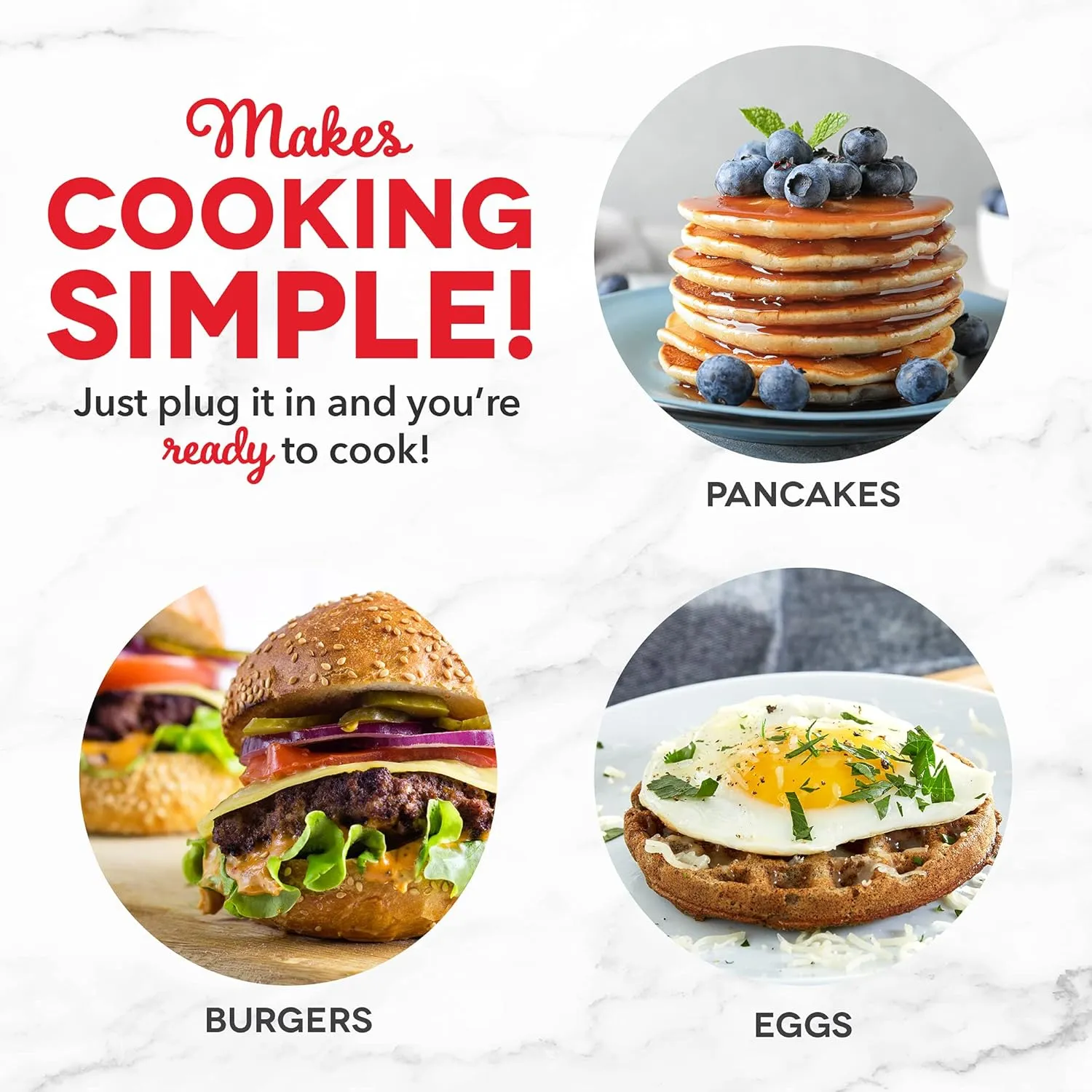 DASH Mini Maker 3-Pack Gift Set, Mini Waffle Maker   Mini Heart-Shaped Waffle Maker   Mini Maker Griddle