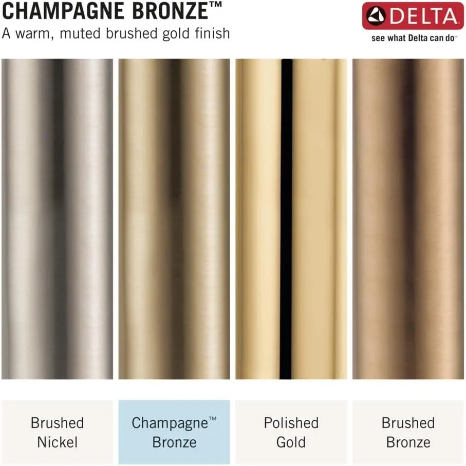 Delta 19802Z-CZ-DST Lenta Kitchen Faucet, Without Soap Dispenser, Champagne Bronze