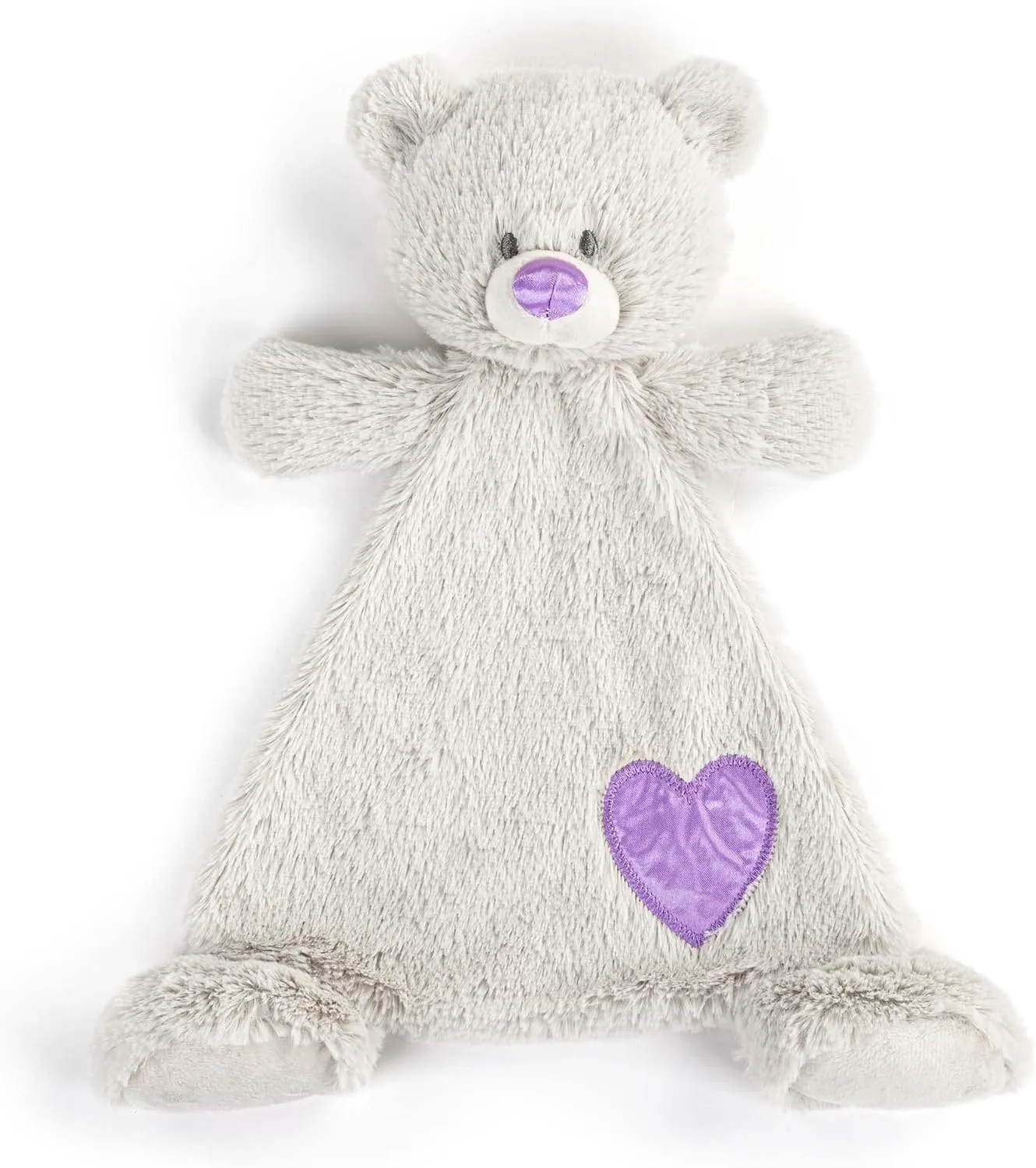 DEMDACO Birthstone Color Alexandrite and Grey 13 x 11 Inch Childrens Stuffed Animal Blankie Bear June