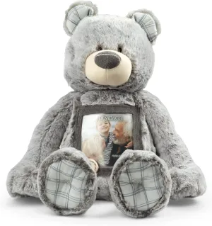 DEMDACO Here to Hug 12 Inch Grey and Brown Polyester Remembrance Plush Stuffed Animal