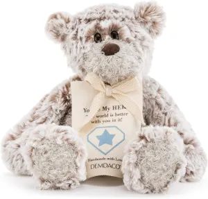 DEMDACO Hero Mini Giving Bear Soft Brown 8.5 inch Plush Polyester Fabric Stuffed Animal
