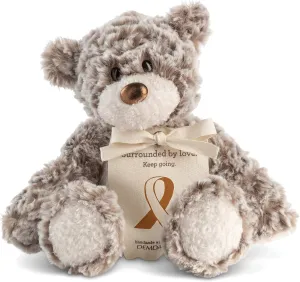 DEMDACO Keep Going Brown and Tan 8.5 Inch Mini Giving Bear Plush Stuffed Animal