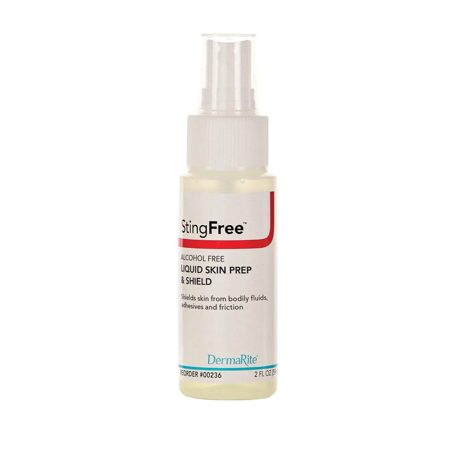 DermaRite's StingFree, Liquid Skin Prep & Shield - Alcohol-Free Spray, Shields from Body Fluids, Adhesives and Friction - Spray Bottle, 2 oz., 3 Count