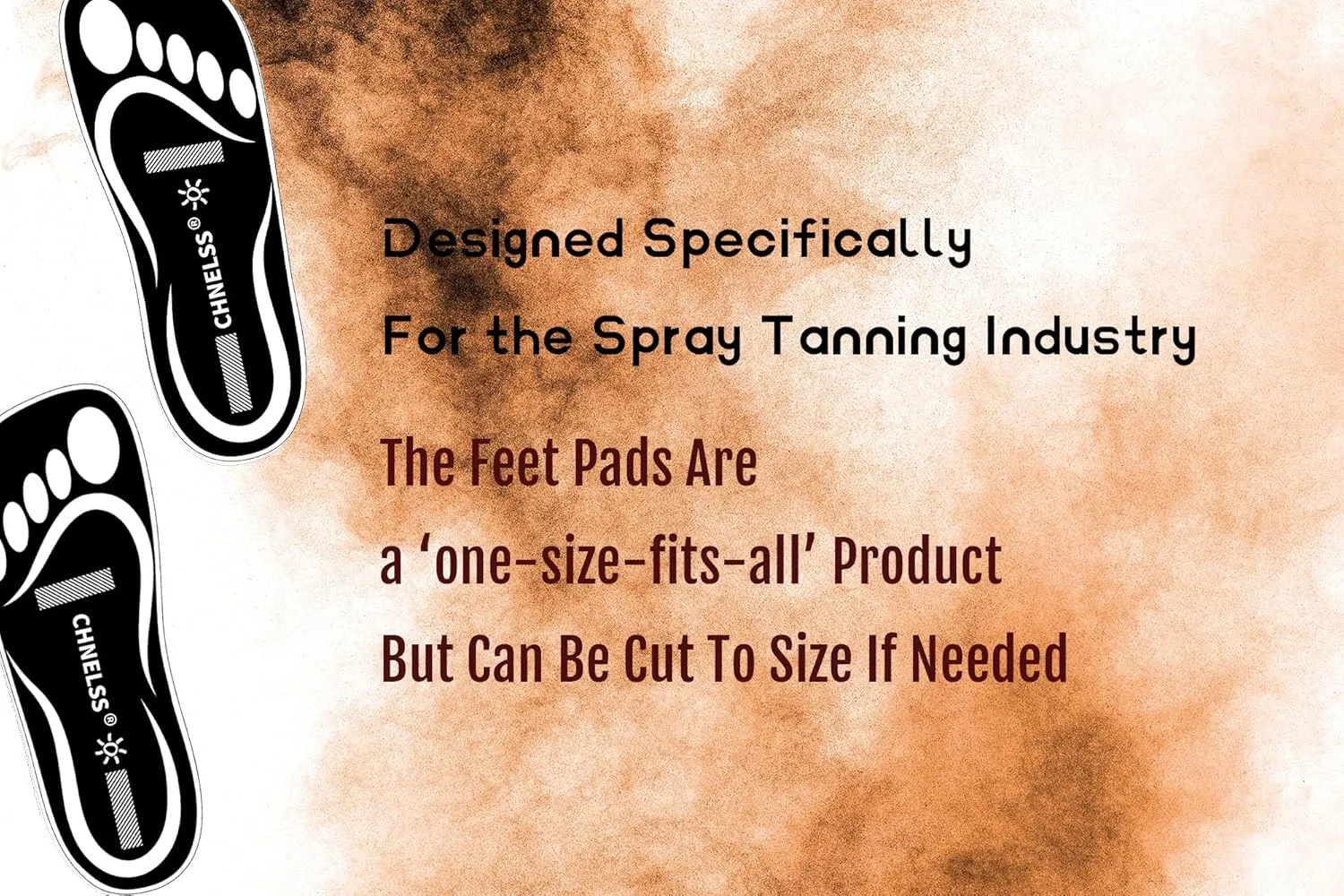 Disposable 60Pairs Spray Tanning Feet Pads Protectors for Self Tan Hygienic & Comfortable Feet for Spray Tanning - Covers for Spray Tan Tent(Black)