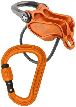 DMM Pivot Belay Device/Phantom HMS Carabiner Set - Orange