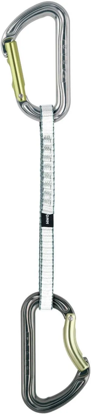 DMM Shadow 18cm QD Carabiner Set, Silver/Gunmetal