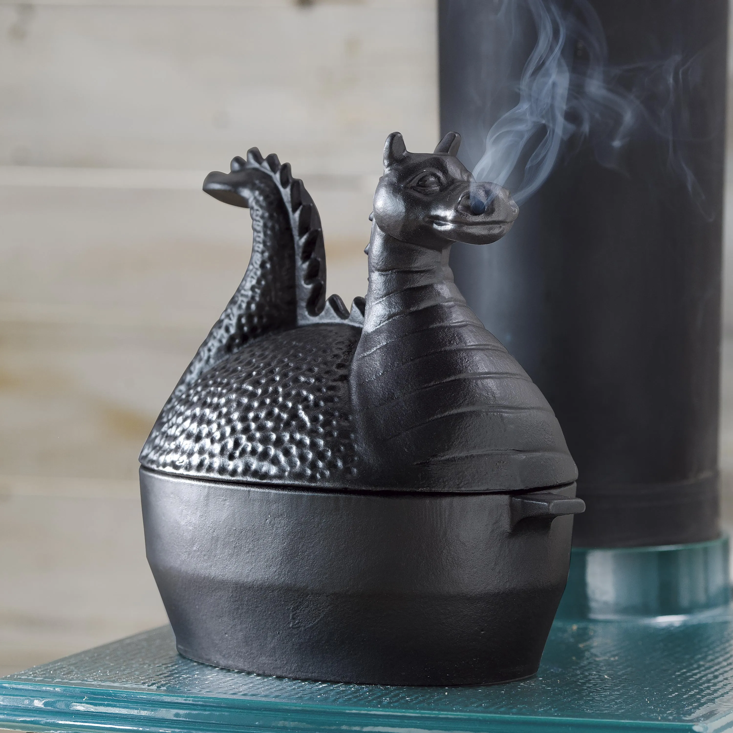 Dragon Woodstove Steamer in Cast Iron