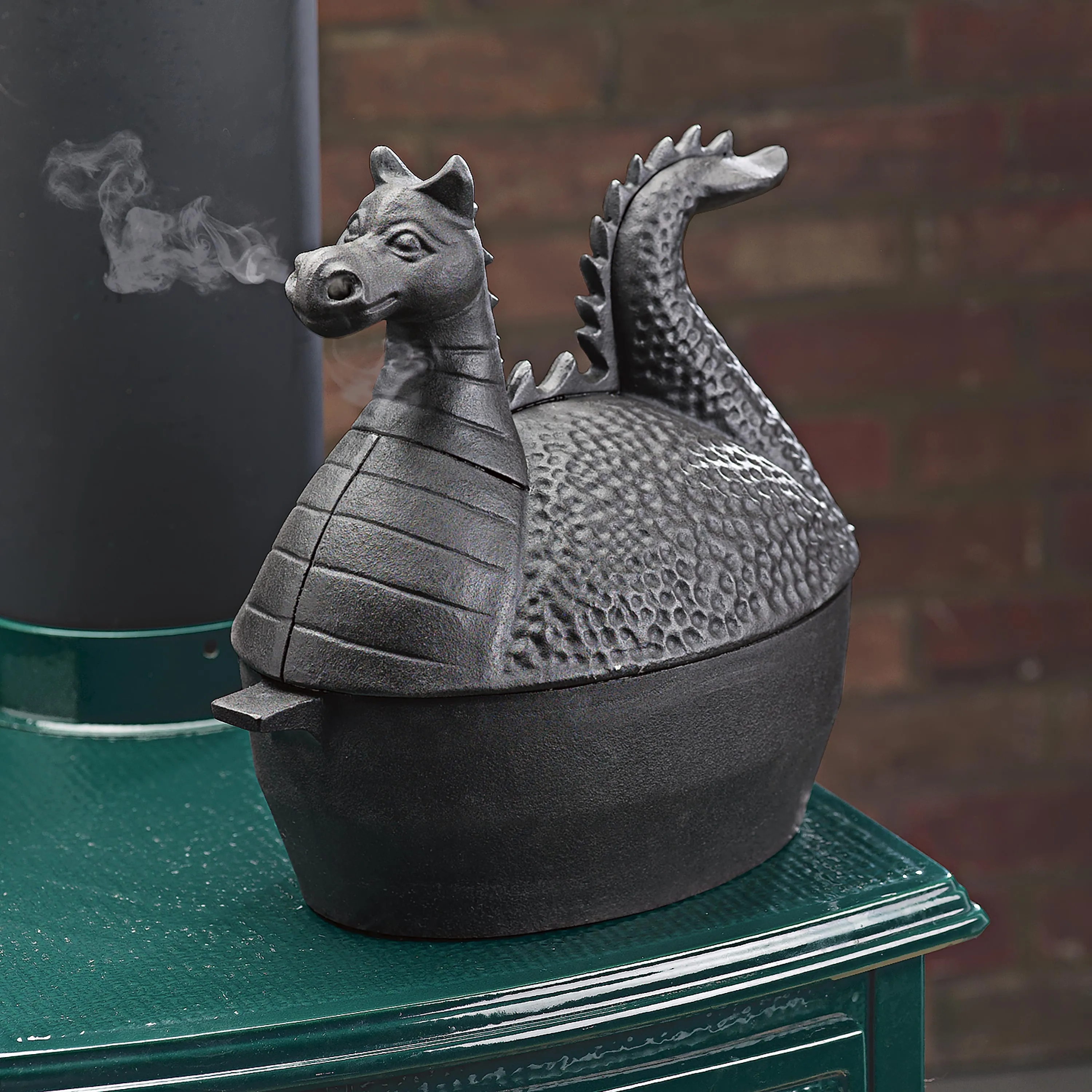 Dragon Woodstove Steamer in Cast Iron
