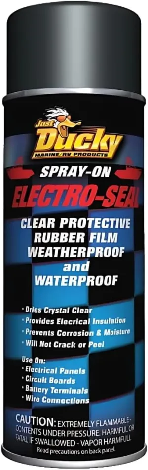 DUCKY PRODUCTS Electro-Seal: Electrical Water Proofing, Spray on Clear Protective Rubber Film, 11 oz