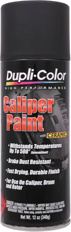 Dupli-Color BCP105 Brake Caliper Spray Paint - Matte Black - 12 oz. Aerosol Can