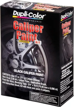 Dupli-Color BCP405 Single Brake Caliper Kit - Gloss Black - Brake Paint Kit