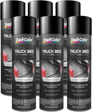 Dupli-Color (TR250-6 PK Black Truck Bed Coating - 16.5 oz. Aerosol, (Case of 6)