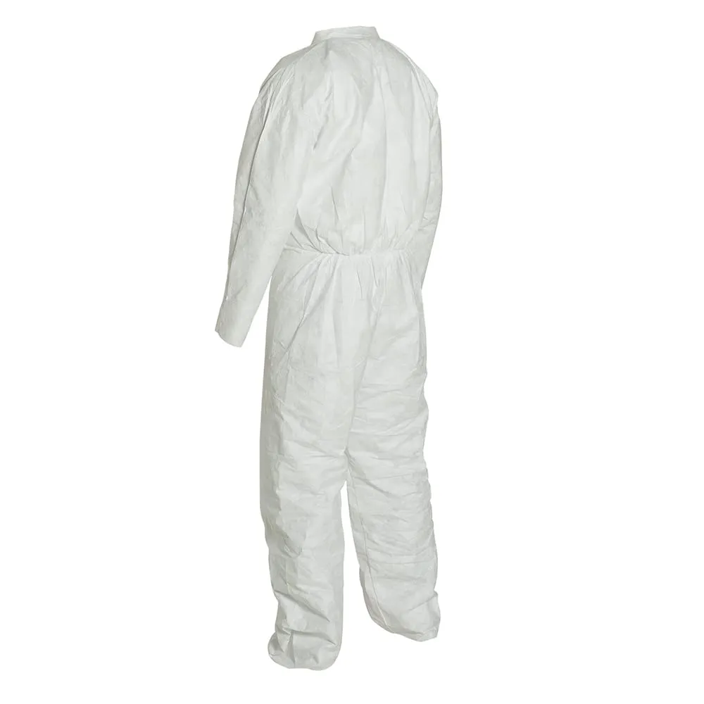 DuPont Tyvek 400 TY120S Disposable Protective Coverall, White, Large (Pack of 25)