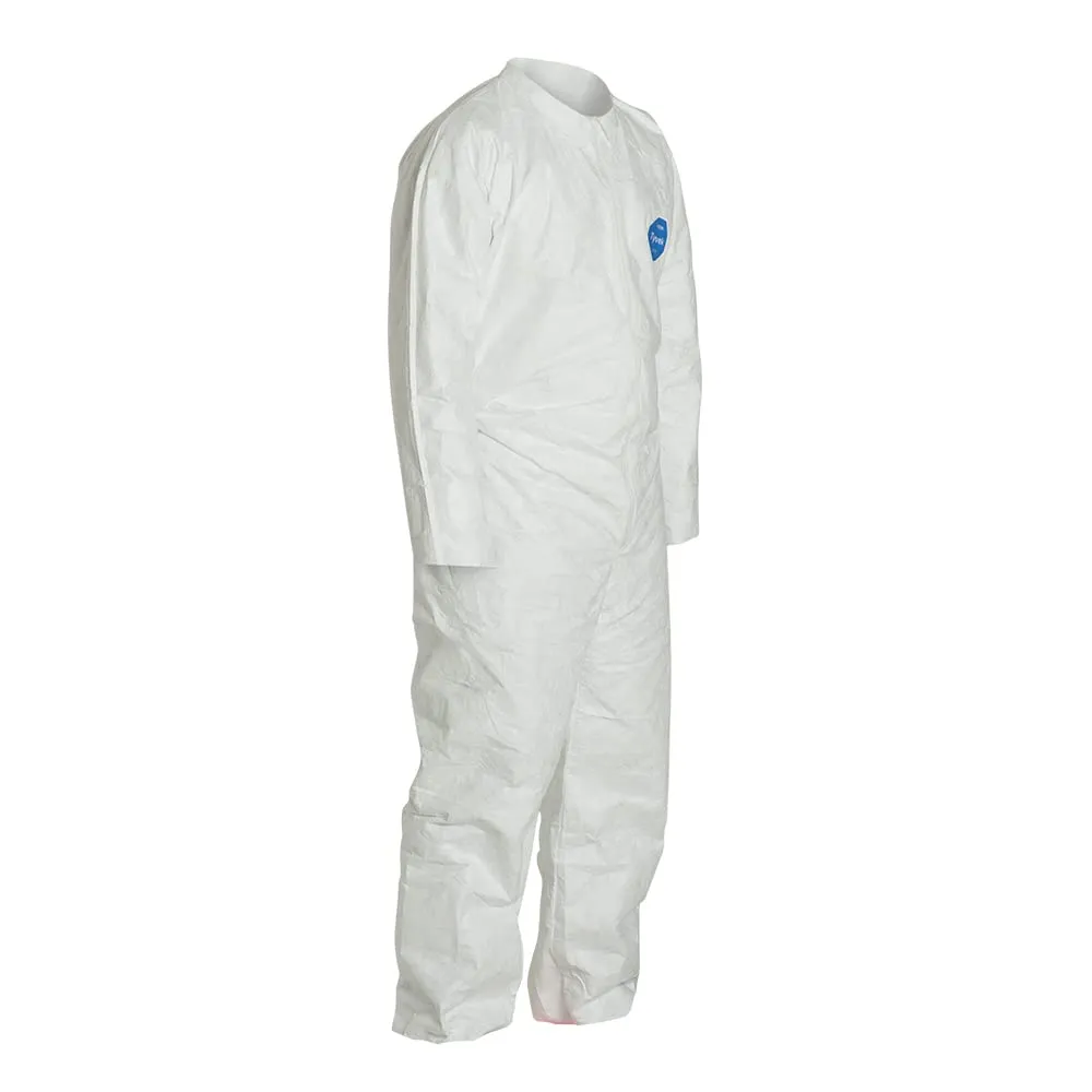 DuPont Tyvek 400 TY120S Disposable Protective Coverall, White, Large (Pack of 25)