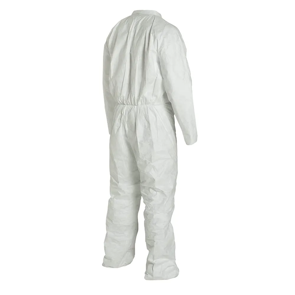 DuPont Tyvek 400 TY120S Disposable Protective Coverall, White, Large (Pack of 25)