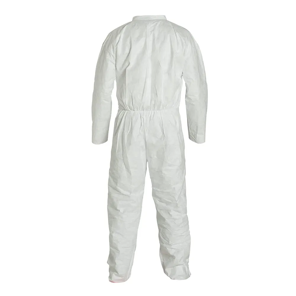DuPont Tyvek 400 TY120S Disposable Protective Coverall, White, Large (Pack of 25)