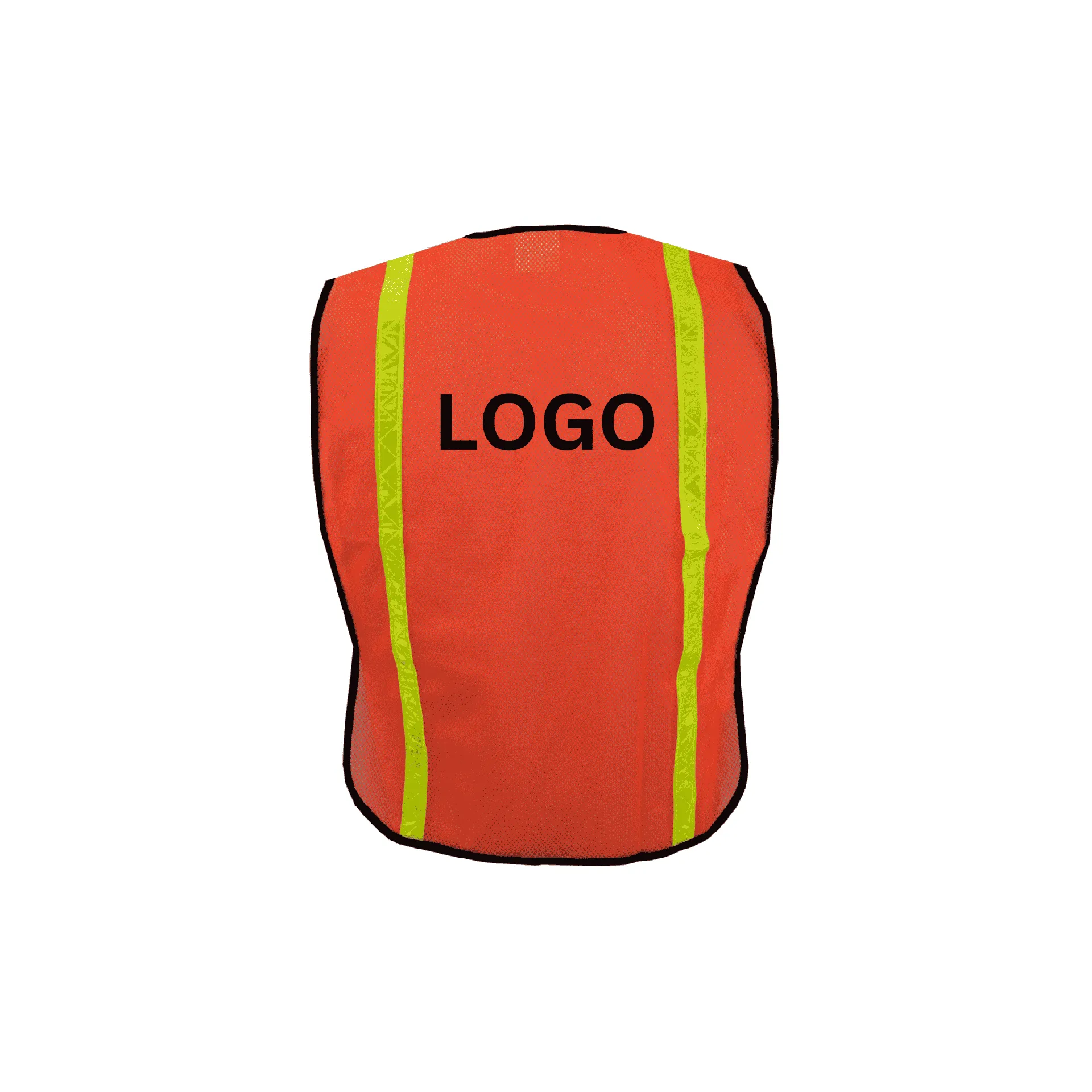 Economy Orange Mesh with 1" Lime Tape (One Size Only)