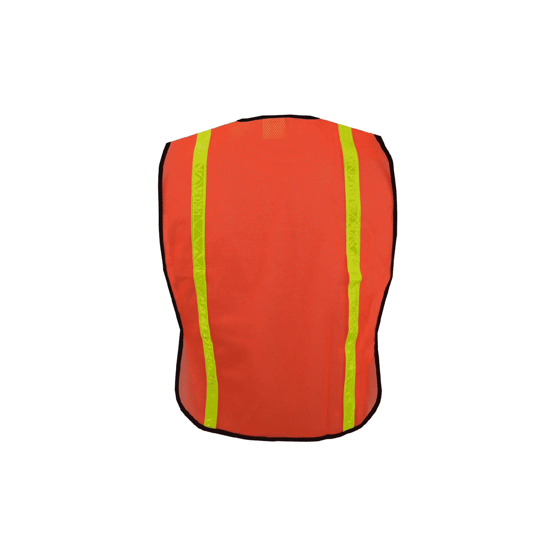 Economy Orange Mesh with 1" Lime Tape (One Size Only)